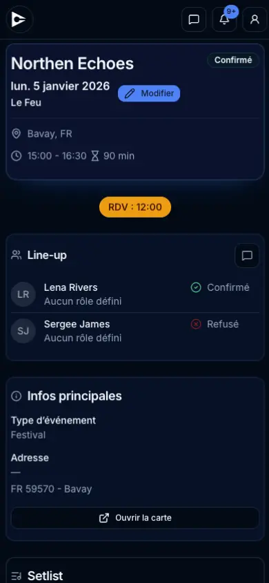 Des concerts bookés et bien organisés