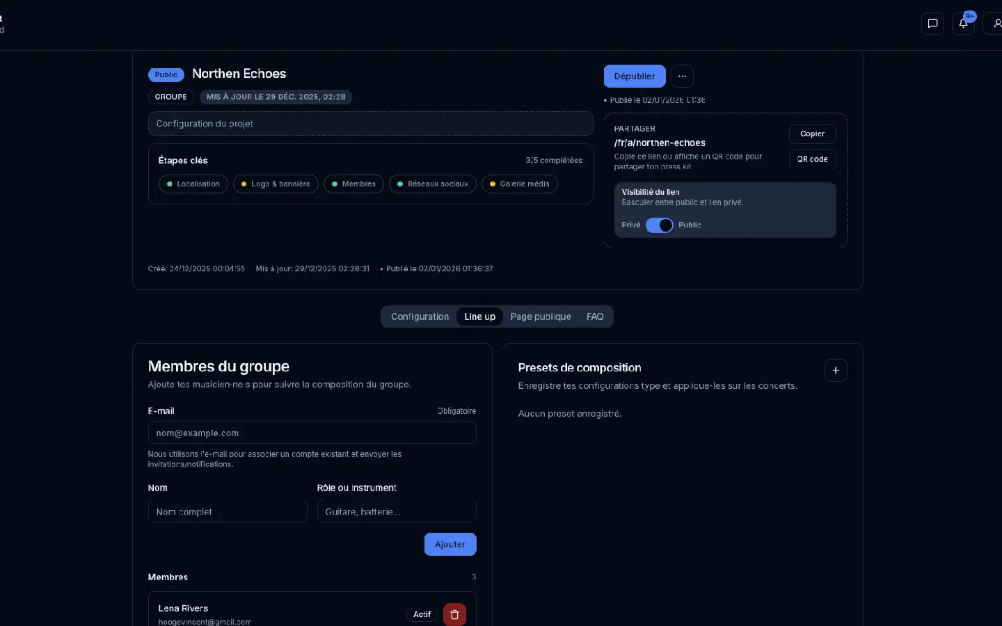 Tout ton booking centralisé